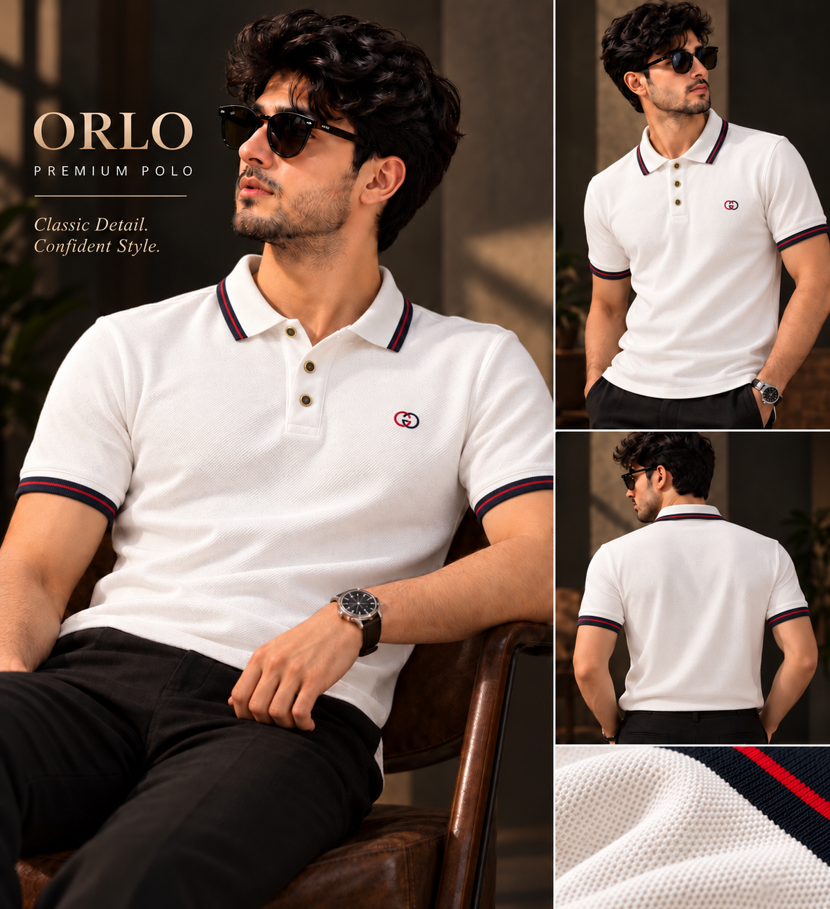 Gucci Classic White Polo Shirt | C-1