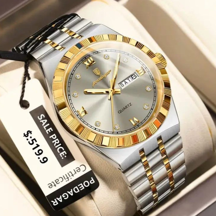 POEDAGAR 872- Gray |Premium Watch For Men |100% Original Watch