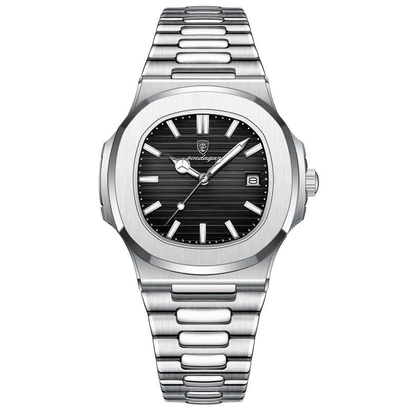 Classic High Quality POEDAGAR 613 Stainless Steel Man-Black