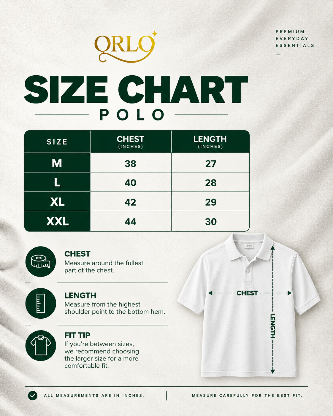 ORLO Premium Cotton Fabric Polo – Navy Blue| C-15