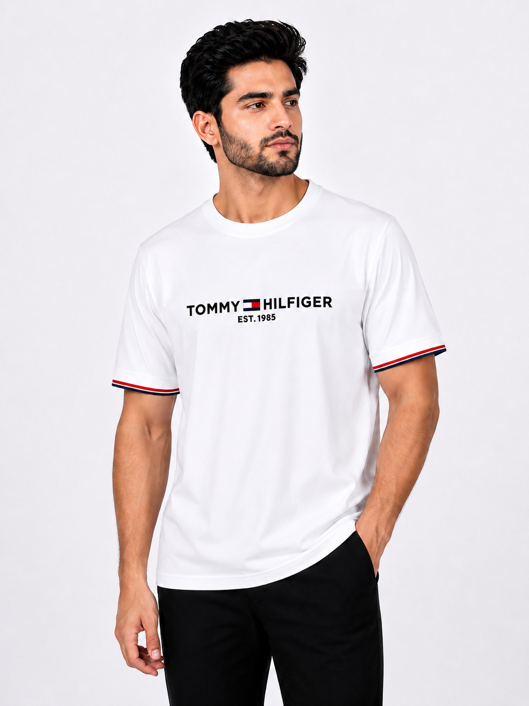 Premium Black & White Signature T-Shirt – 2 Piece Combo | C-06