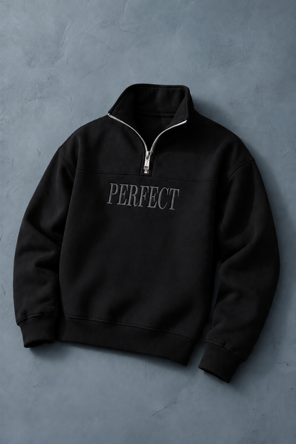 ORLO Premium Half-Zip Sweatshirt Black |C-14