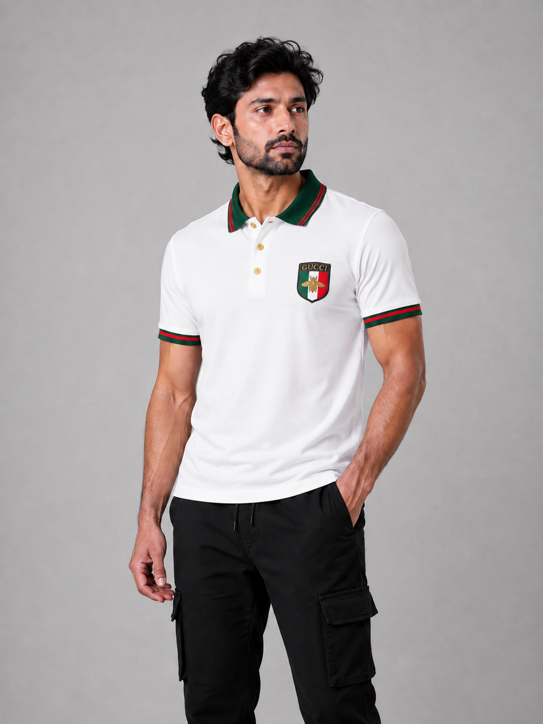 Premium Polo T-Shirt - White | Premium Cotton PK Fabric | C-23