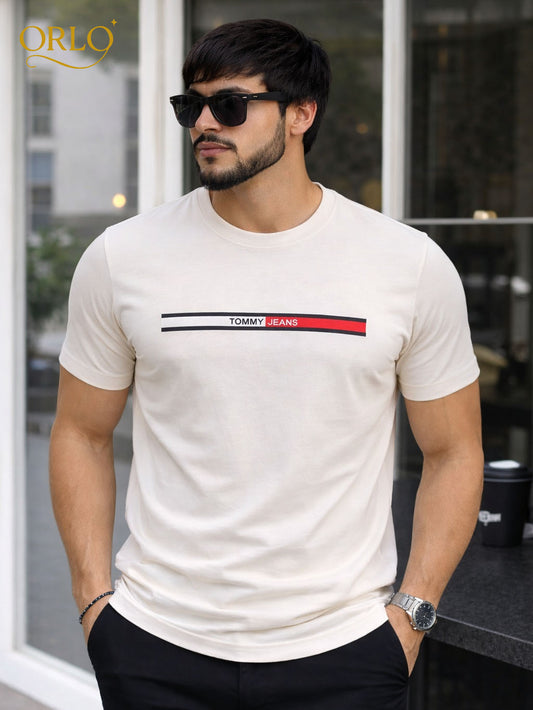 Premium Tommy Jeans White T-shirt | C-36