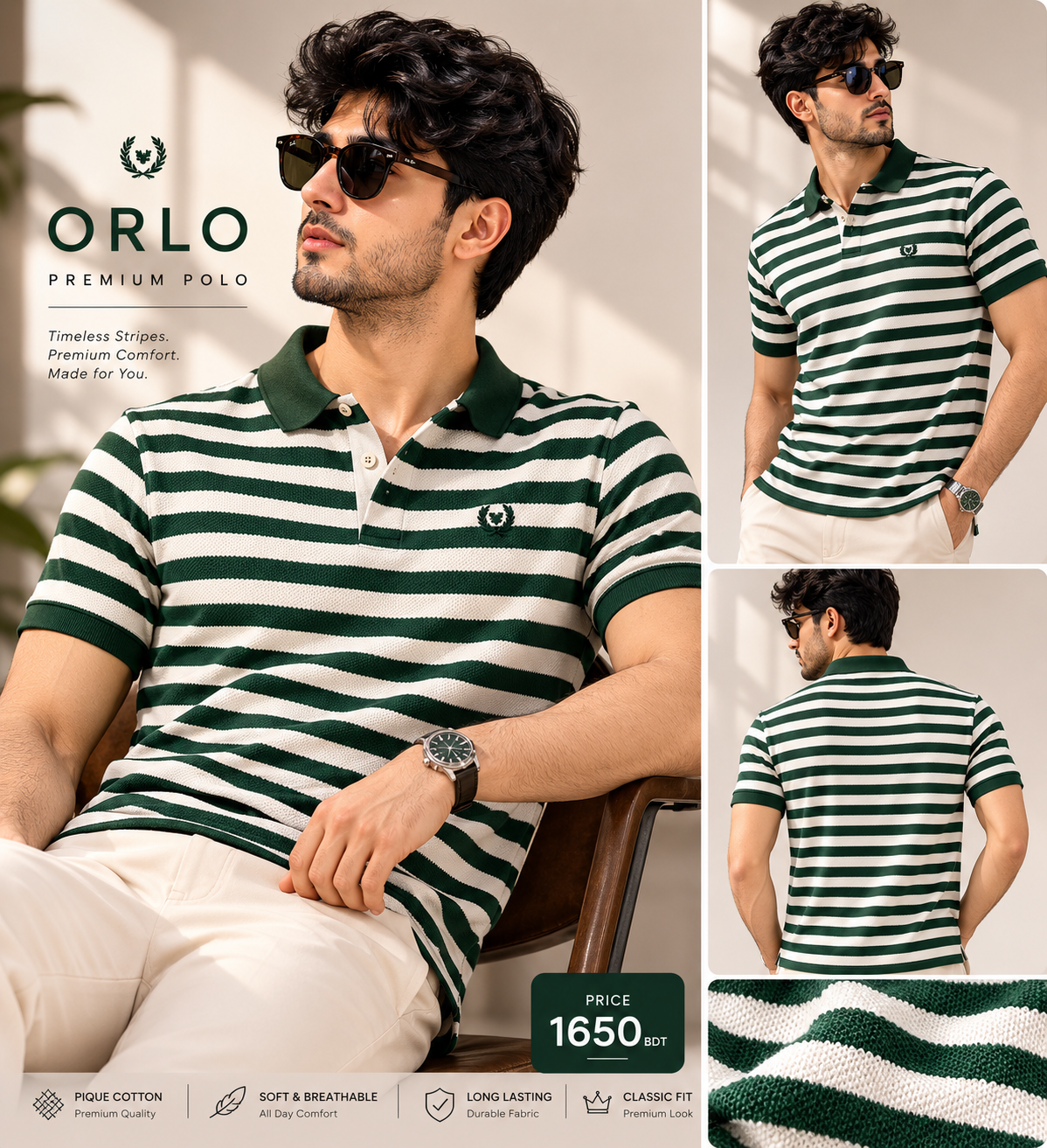 Premium Quality PK Cotton Fabric Polo Shirt