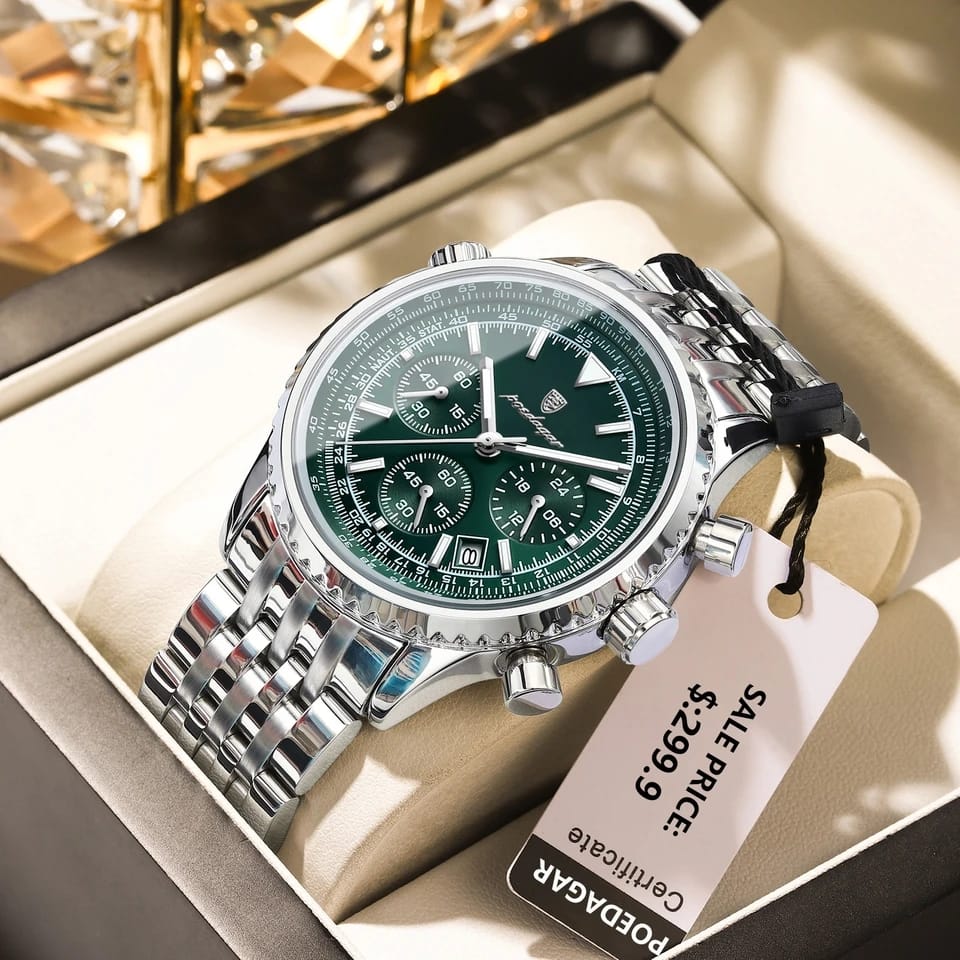 Poedagar 960 -Green 100% Authentic Watch