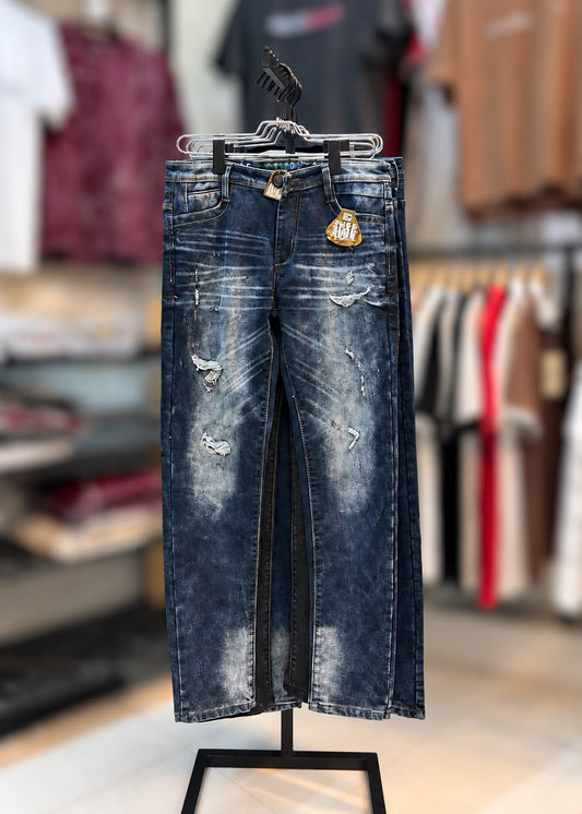 Men’s Dark Blue Denim Jeans | DOF-01