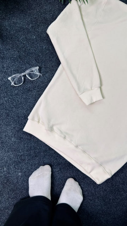 ORLO Premium Brushed Fleece Sweatshirt – Off White| C-54