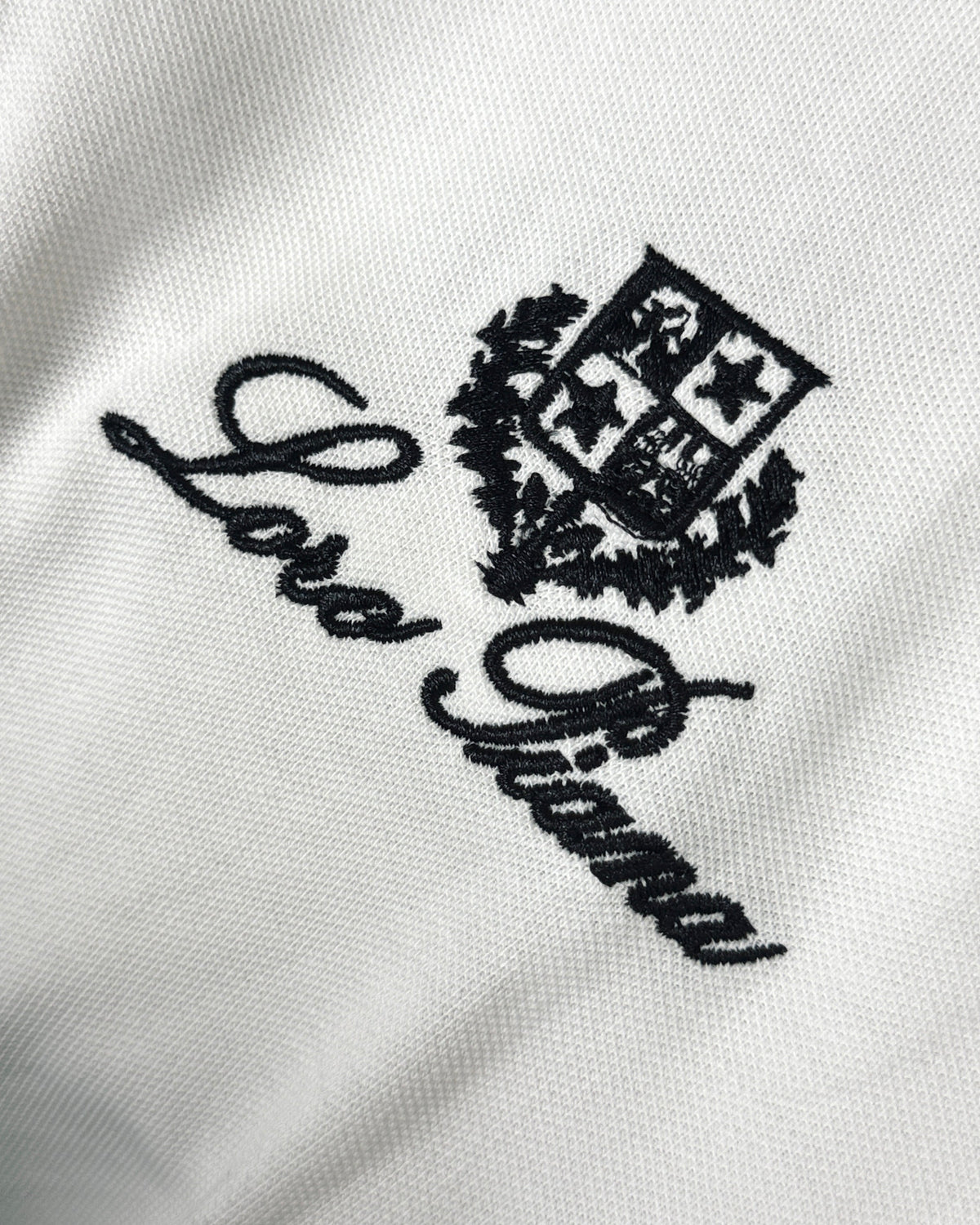 ORLO Signature Embroidered Polo White| C-18