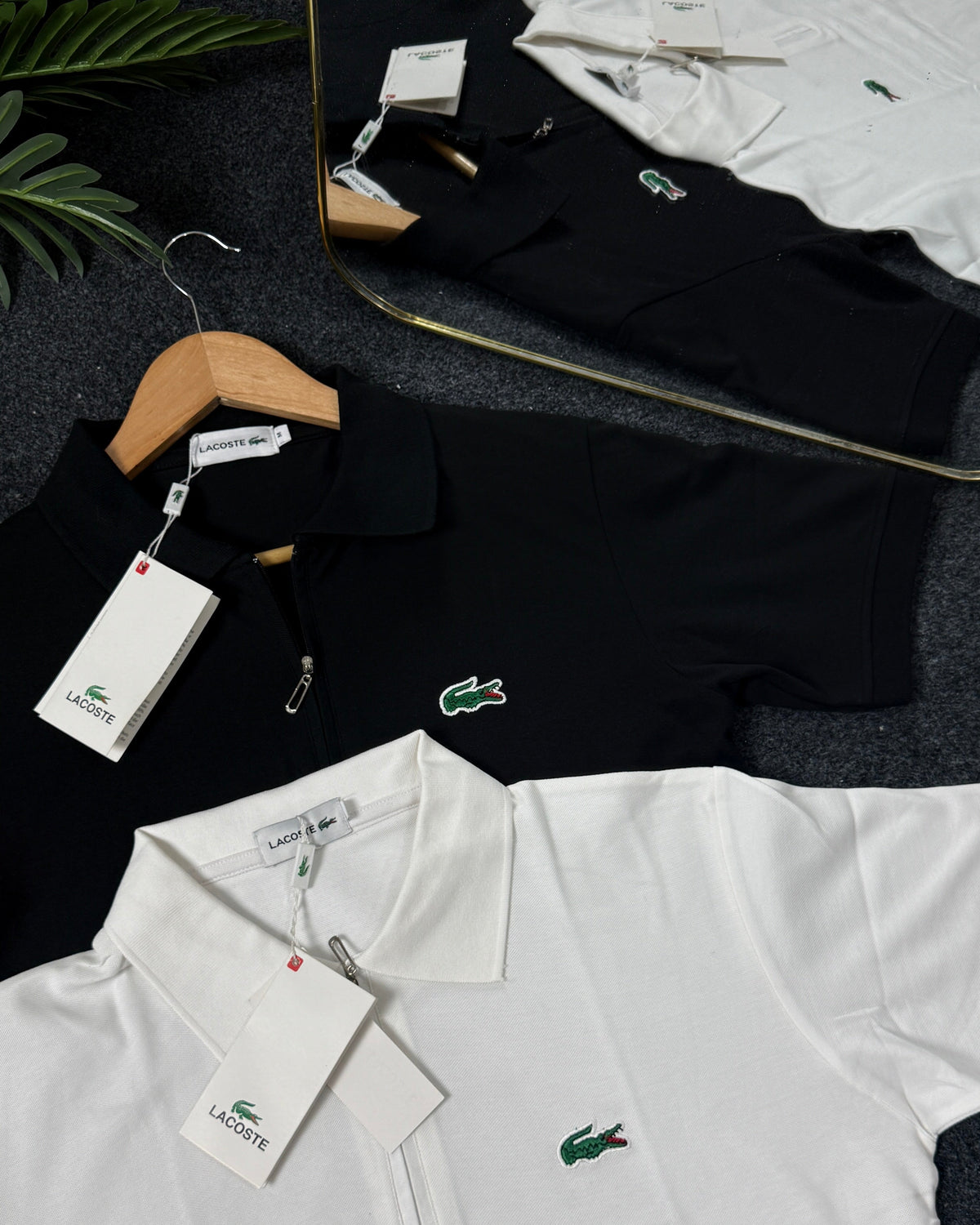 Premium Half Zip Polo Shirt - White | Premium Cotton PK Fabric | C-17