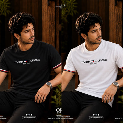 Premium Black & White Signature T-Shirt – 2 Piece Combo | C-06