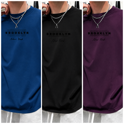 Men's  Drop Shoulder T-Shirt – 3 Piece Combo |C-09