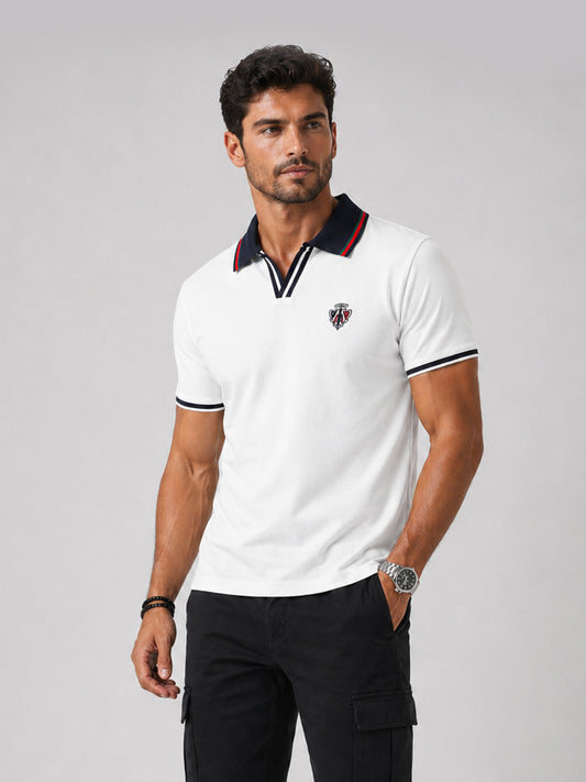 Premium Polo T-Shirt - White | Premium China Fabric | C-42