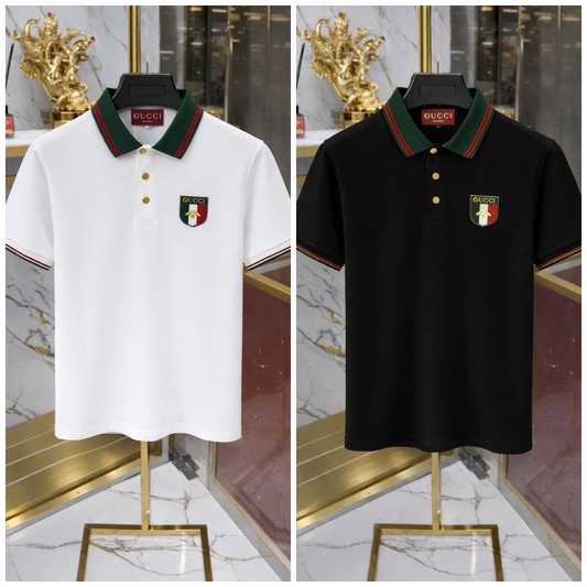 Gucci Polo Shirt (2pc) – White & Black | Code: C- 23