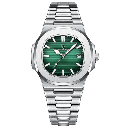 Classic High Quality POEDAGAR 613 Stainless Steel Man-Green