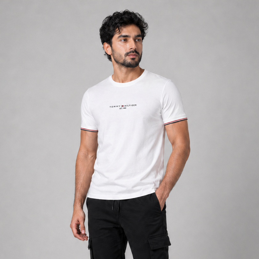 Premium White T-Shirt for Men | Regular Fit | C-6